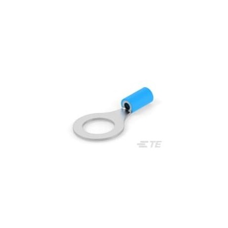 Te Connectivity Ring Terminal, 0.413 in Stud Size, 14 AWG, 600 V, Blue 5-1377175-6